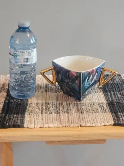 Vintage 1980s Modernist Guy Simoneau Ceramic Cup, Signed by Arti, View more
