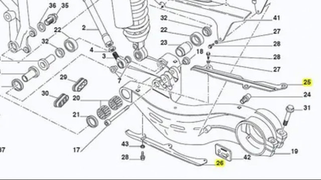 Ducati swingarm chain slider 44710191A,44710201A 748,998,996,916 in Other in City of Toronto - Image 3