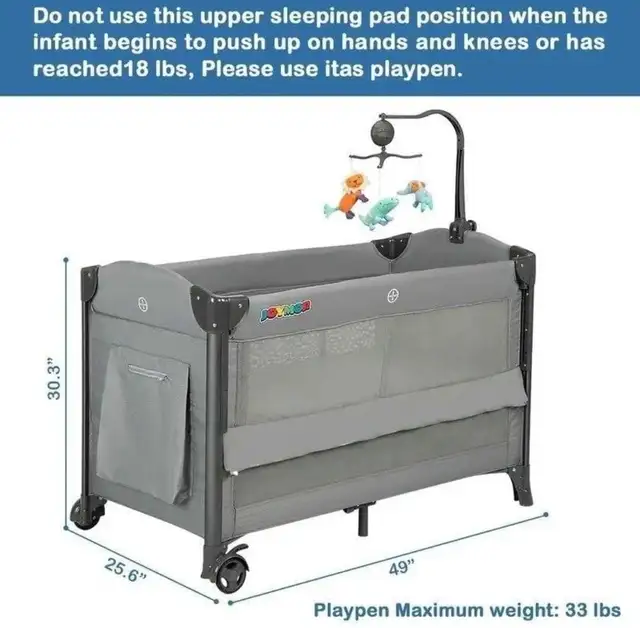Joymor Baby Playpen in Playpens, Swings & Saucers in City of Toronto - Image 4