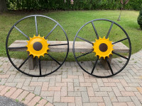 2 Metal Flower Wheels $150 EACH