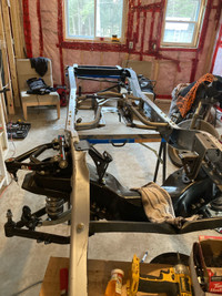 1969Chevy c10 short bed frame with qa1 front and rear suspension
