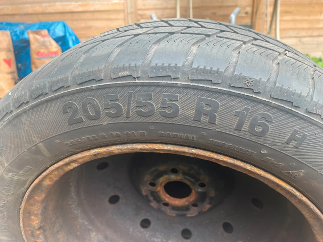 205/55 R16 Barum Polaris  Set of 4 tires on rims 5x100 in Tires & Rims in Markham / York Region - Image 2