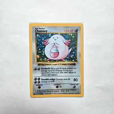 Vintage 1999 Shadowless Holo Chansey (Base Set), View more