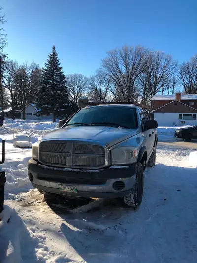 Well used work truck,.