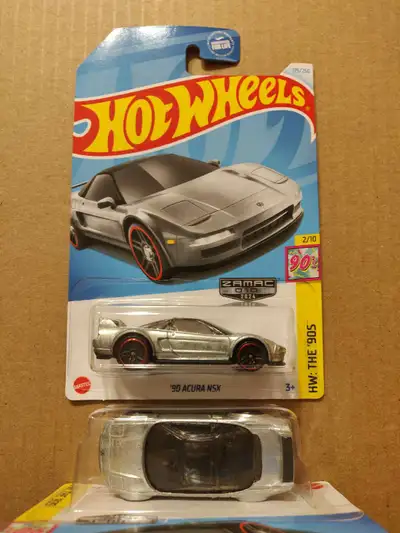 New Hot Wheels Zamac '90 Honda Acura NSX 1:64 diecast car JDM, View more