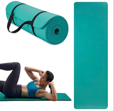 HEAVY DUTY Exercise/Yoga Mat Gaiam Essentials THICK 10 mm – $29!, View more