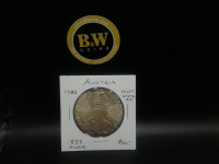 1780 Austria Mint State R/S .833 silver coin!!!