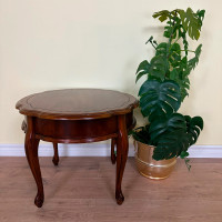 Vintage Solid Walnut Side Table