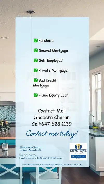 Purchase - Refinance - Private Mortgages - 1st Time Home Buyer - Debt Consolidation – HELOC Builder...