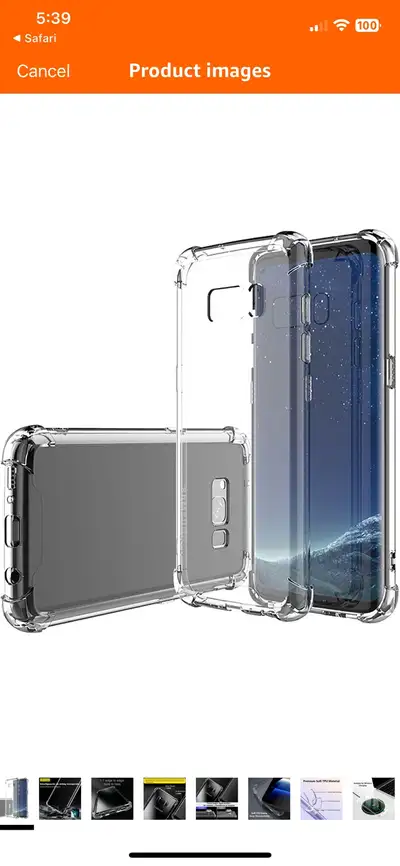 Samsung Galaxy S8+ Ultra - thin and translucent, View more