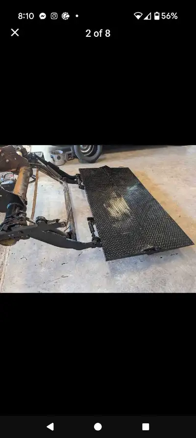 Hydraulic liftgate from 5ton Made of Steel not rusty tailgate 7ft wide 44 inches open Dual cylinders...