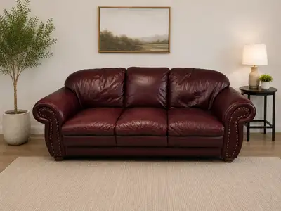 Great condition Leather sofa, View more