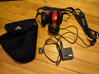 Nikon Coolpix semi professional Red with accessories 