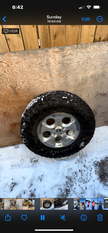 Jeep wrangler rims & tires in Tires & Rims in Strathcona County