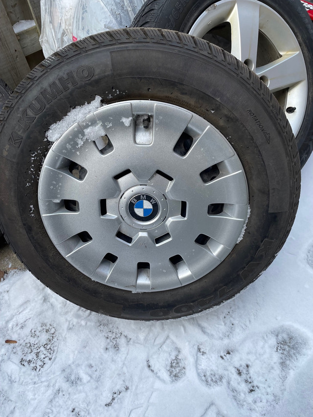 2 BMW winterTires 205/65/r15 in Tires & Rims in Mississauga / Peel Region - Image 2