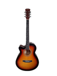 Left handed acoustic guitar 40 inch full size Brand new Sunburst