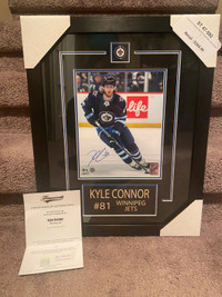 Kyle Connor autographed framed picture Frameworth COA