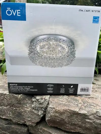  New beautiful flush mount crystal light