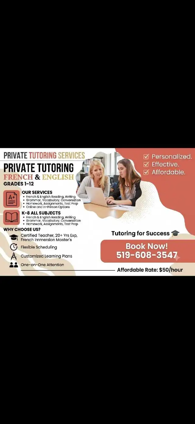 OCT French Immersion Teacher/Tutor