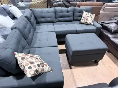 Never Used Sectional Sofa with Ottoman, View more