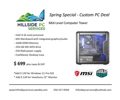 Spring Special - Mid-Level Desktop Computer, View more