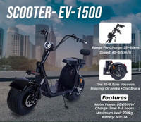 60 volt lithium battery fat tire scooters $2000