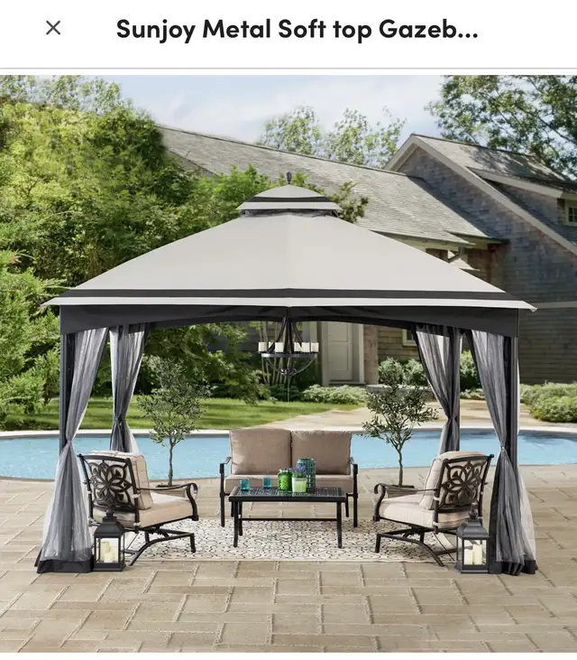 BNIB - Grey gazebo Soft-top 10.5x13ft in Other in Oakville / Halton Region - Image 3