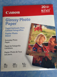 Canon Papier Photo Glace 8.5"X11"  20 feuilles (Nouvelles)