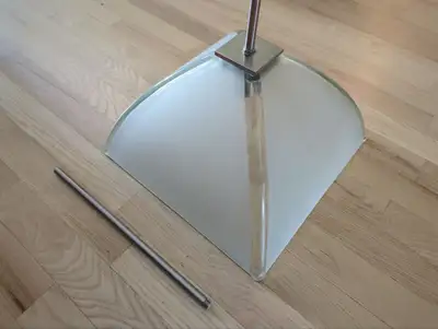 Lampe carrée suspendue en verre - Square glass ceiling lamp, View more