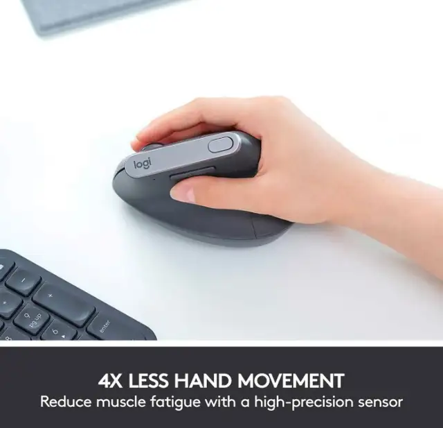 Logitech MX Vertical Wireless Mouse in Mice, Keyboards & Webcams in Markham / York Region - Image 4