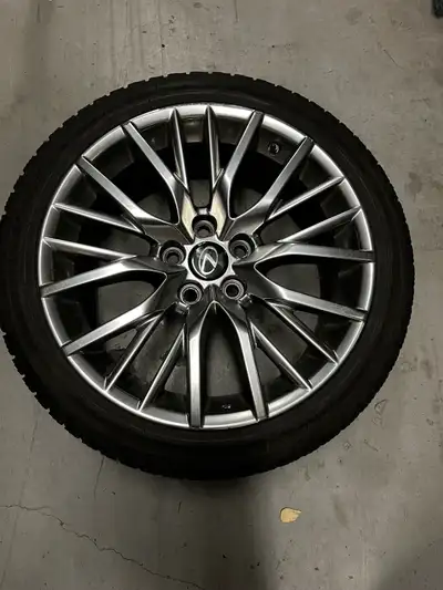 Lexus IS 2018 Rims with Winter Tires • Rim Size: 18” • Tires: 225/40R18 Tires Used for only one wint...