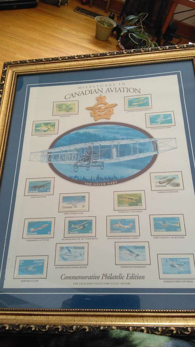 Canadian Aviation framed stamps $150 in COBOURG  in Arts & Collectibles in Oshawa / Durham Region