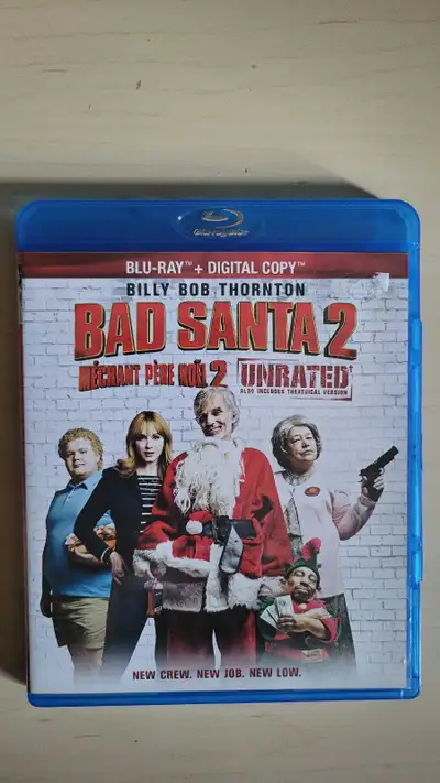 Bad Santa 2 Blu-ray - Billy Bob Thornton Aucun shipping Argent comptant seulement
