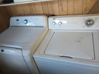 Sectional couch and washer dryer 