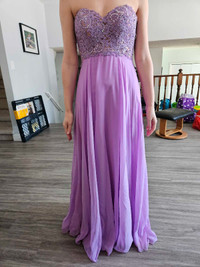 Purple grad dress
