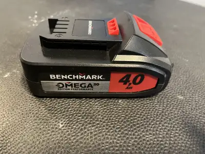 Brand New BENCHMARK Omega 20V Max Lithium-Ion, 4.0 AH Battery, View more
