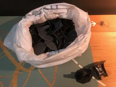 2-inch Plastic Rebar Chairs in Black (47 Pieces)!!! $15 buckaroos!!!