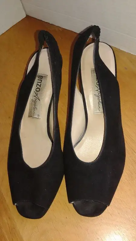 Black Suede Enzo Angiolini high heel628632713562891212