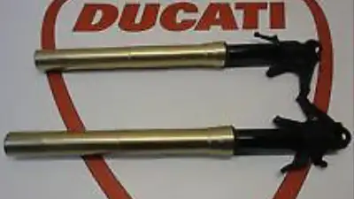 SET OF MARZOCCHI MOTORCYCLE FORKS DEALER INSTALLED OHLINS ROAD & TRACK ON Customers 1199 THESE FORKS...