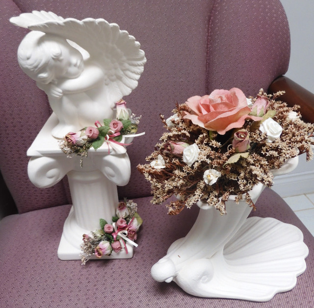 Angel & Shell Dried Flowers Decor in Other in Burnaby/New Westminster