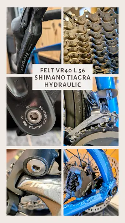 Felt VR40 56 L Shimano Tiagra Hydraulic 2x10 gravel CX road bike, View more