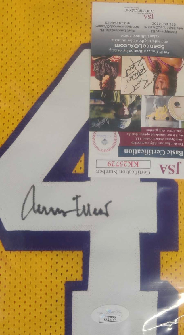 Jerry West autographed jersey, JSA certified in Arts & Collectibles in Ottawa - Image 2