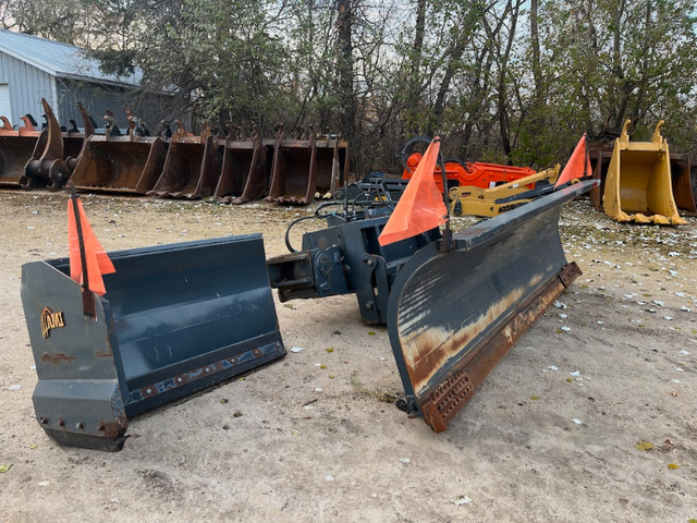 AMI 12' Angle Wheel Loader Snow Blade and Wing For Sale in Heavy Equipment Parts & Accessories in Saskatoon