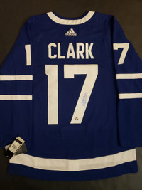 Wendel Clark Autographed Toronto Maple Leafs Adids Jersey FP COA