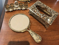 Vintage vanity set .