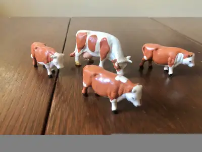 4 small plastic cows all together. The one is Bullyland Brand. Pick up in Marda Loop. Thanks! Most o...