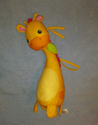 Fisher Price Jungle Giraffe Plush Toy Attaches to Crib 2015