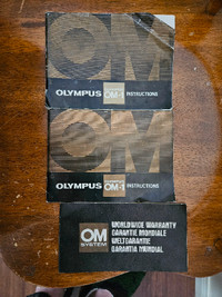 Olympus OM-1 Manuals