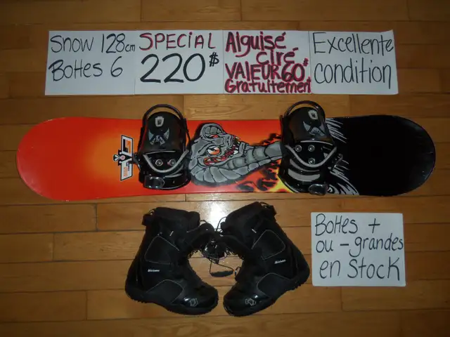 Équipements de snowboard planche a neige snow in Snowboard in Drummondville - Image 4