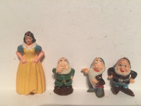 1960s Marx/Tinykins Disney figurines Snow White and seven dwarfs